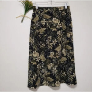Sag Harbor hawaiian print Vintage  maxi skirt S